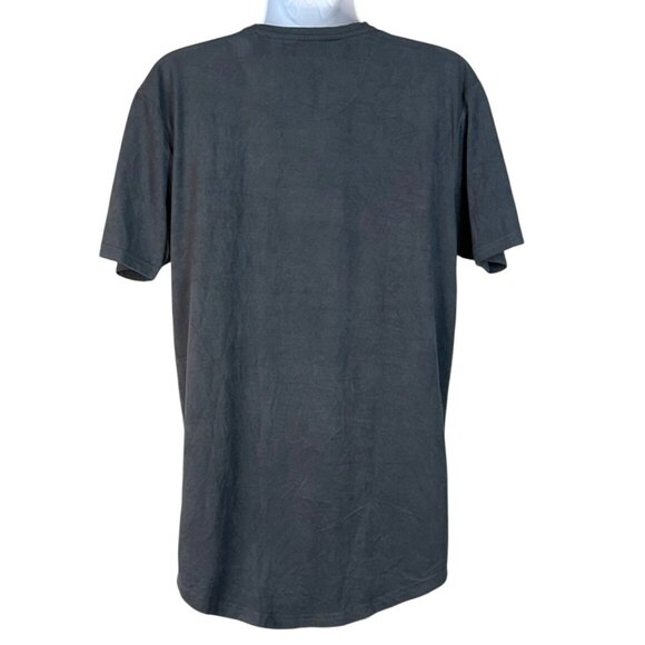 Loyalty & Faith Gray Short Sleeve Patriotic Star Patch Crewneck T-Shirt Men's L - Picture 2 of 7